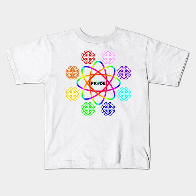 PRIDE FLOWERS Kids T-Shirt by cholesterolmind